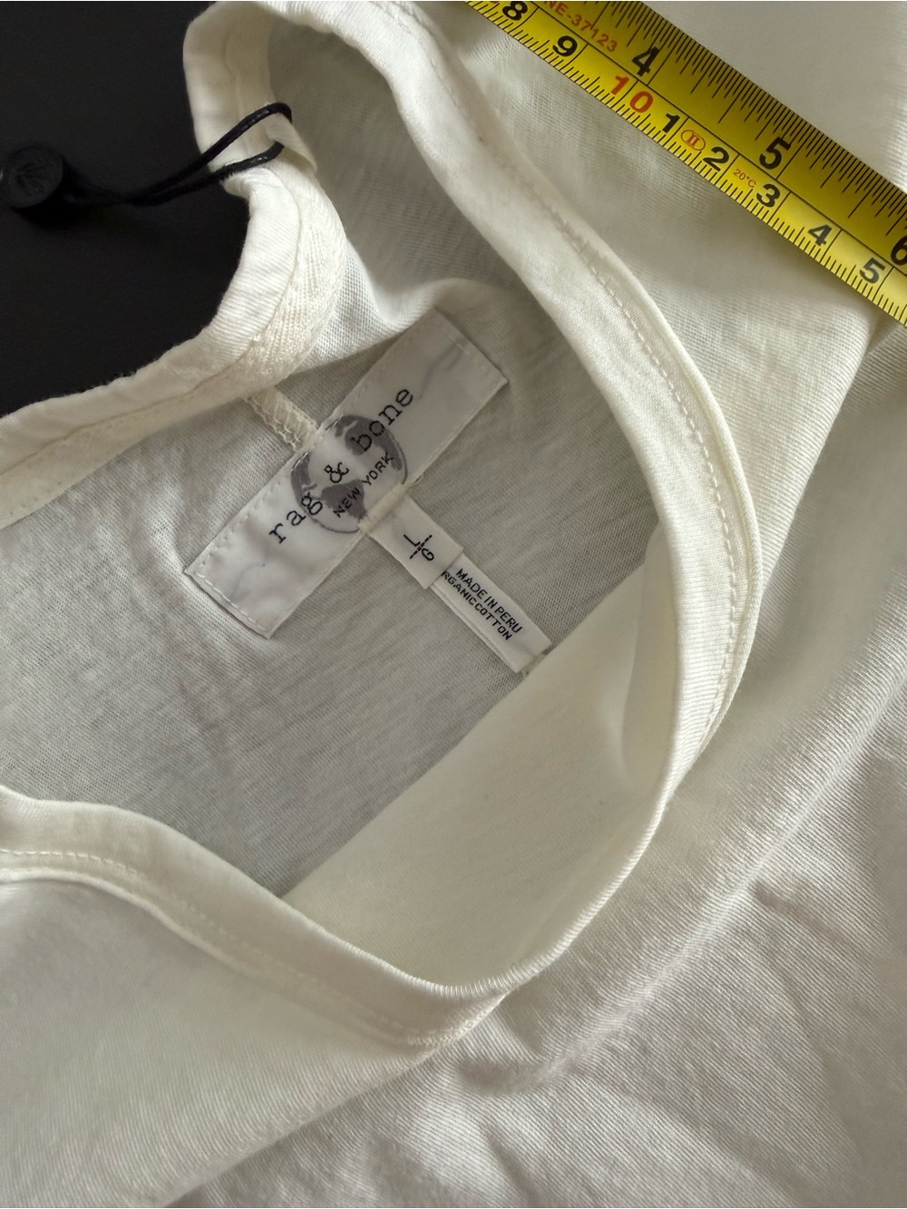 Classic Rag and Bone White Pocket Miles Tee - Picture 5 of 9